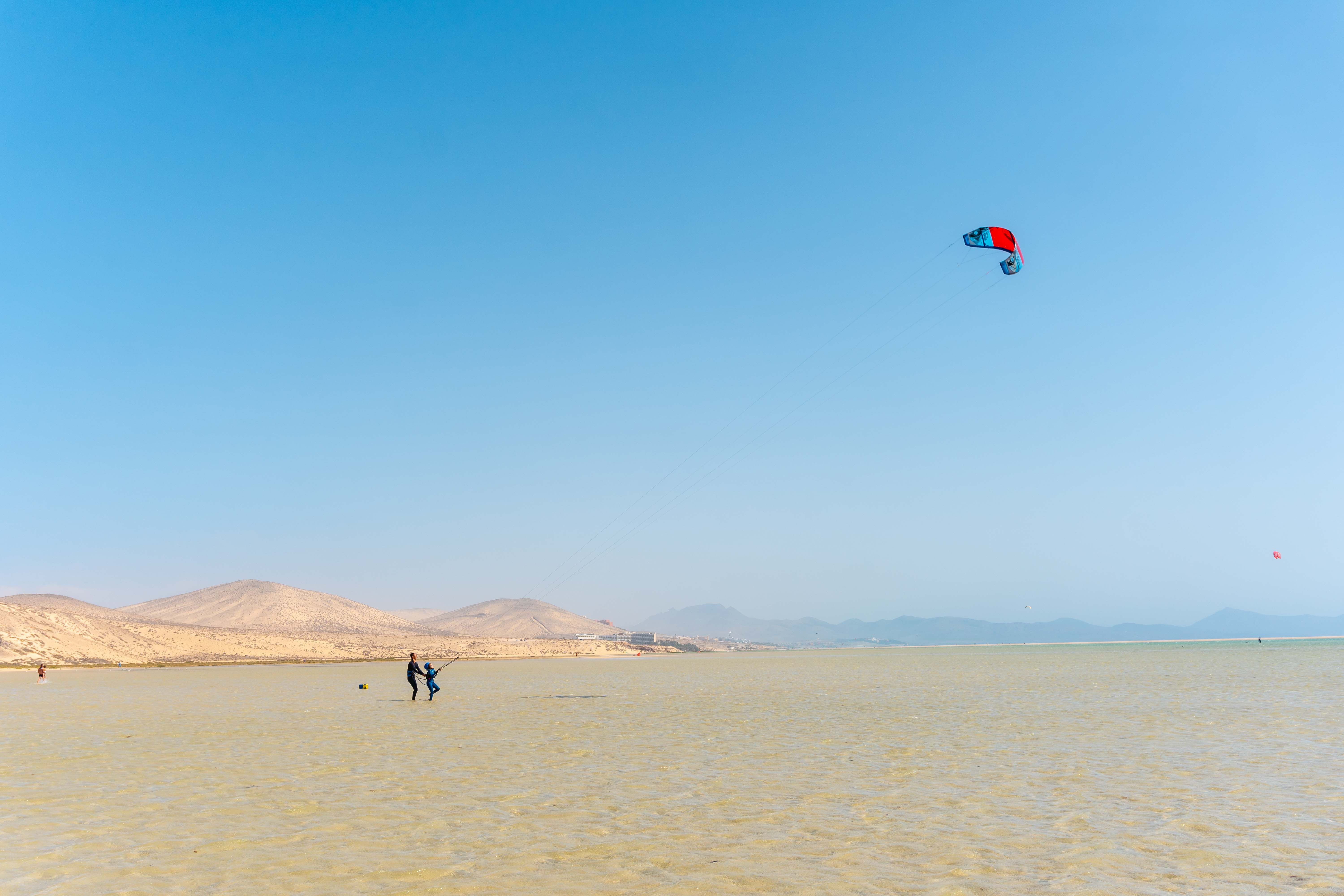 Kite school equipment and progression lessons in Fuerteventura
